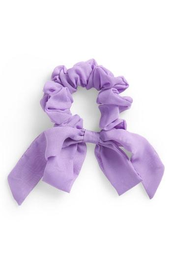 Tasha Chiffon Bow Pony Holder, Size - Purple