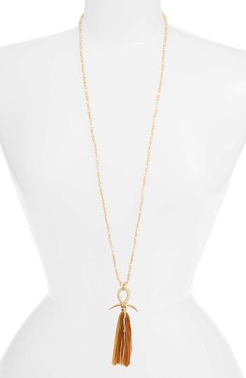 Women's Chan Luu Horn & Tassel Layering Necklace