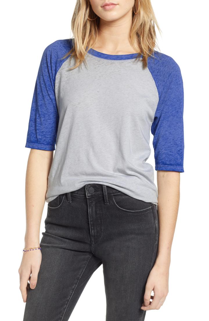 Women's Treasure & Bond Half Sleeve Baseball Tee