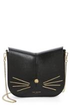 Ted Baker London Cat Leather Crossbody Bag - Black
