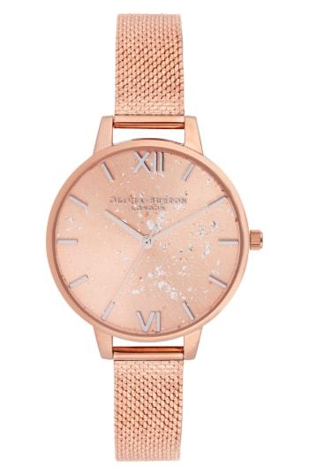 Women's Olivia Burton Celestial Mesh Strap Watch, 34mm