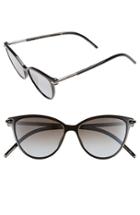 Women's Marc Jacobs 53mm Cat Eye Sunglasses - Shiny Black