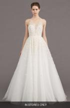 Women's Amsale Callie Embellished A-line Gown