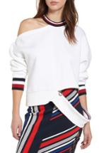 Women's Tommy Jeans X Gigi Hadid Cold Shoulder Sweatshirt - White