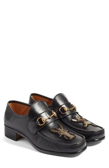 Men's Gucci Vegas Bit Loafer Us / 8uk - Black