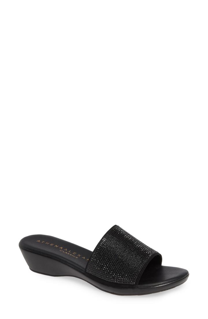 Women's Athena Alexander Stroller Slide Sandal M - Black
