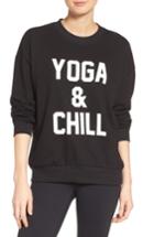 Women's Private Party Yoga & Chill Sweatshirt - Black