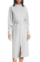 Women's Tibi Dolman Sleeve Stretch Twill Midi Dress - Grey