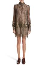 Women's Marc Jacobs Deco Lace Minidress - Metallic