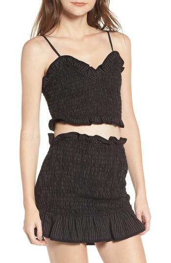 Women's Lovers + Friends Monaco Convertible Crop Top - Black
