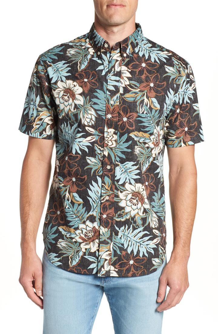 Men's Reyn Spooner Vintage Hawaiian Fit Floral Sport Shirt