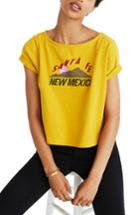 Women's Madewell Santa Fe New Mexico Setlist Boxy Tee, Size - Yellow