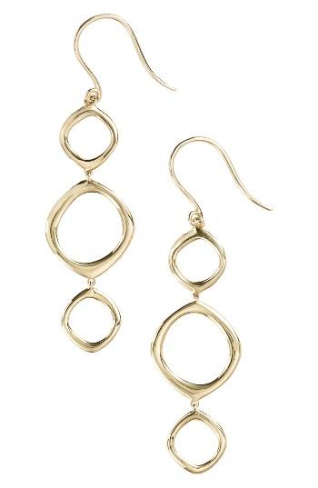 Women's Bony Levy Geo Circle Linear Drop Earrings (nordstrom Exclusive)