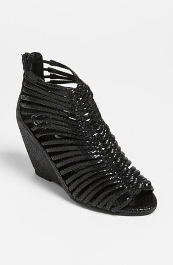 Jeffrey Campbell 'cast' Wedge Sandal Black Snake