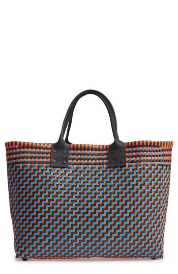 Truss Large Woven Tote - Orange