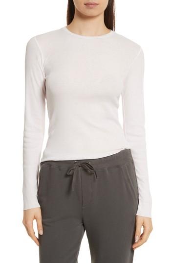 Women's Vince Long-sleeve Rib Tee - Pink