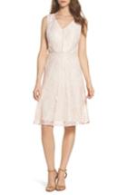 Women's Adrianna Papell Rose Lace Fit & Flare Dress - Pink
