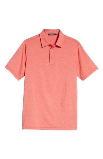 Men's Bugatchi Stretch Knit Polo - Pink