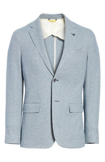 Men's Canali Slim Fit Cotton Blazer Us / 46 Eu R - Blue