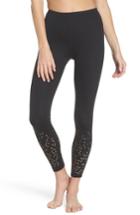 Women's Zella Geo High Waist Lasercut Leggings, Size - Black
