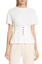 Women's Free People Sweet Memories Lace Turtleneck - White