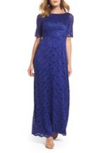 Women's Adrianna Papell Shirred Stretch Lace Gown