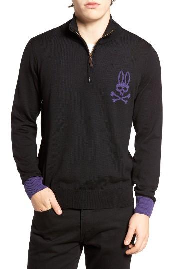 Men's Psycho Bunny Quarter Zip Pullover