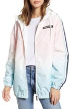 Women's Members Only Ombre Long Bomber Jacket - Pink