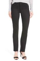 Women's Nydj 'samantha' Stretch Slim Straight Leg Jeans - Black