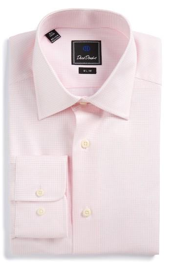Men's David Donahue Slim Fit Check Dress Shirt