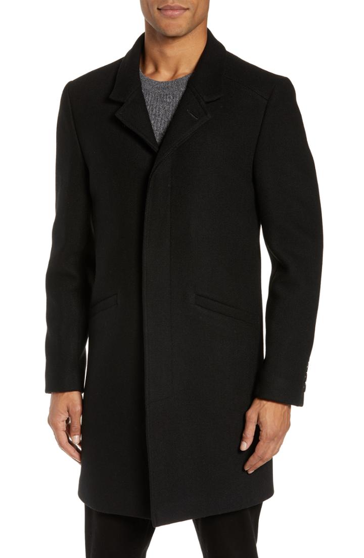 Men's Calibrate Modern Trim Fit Car Coat - Black