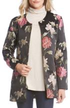 Women's Karen Kane Floral Jacquard Jacket - Black