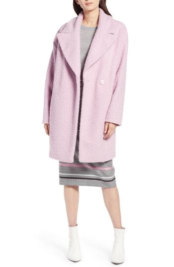 Women's Halogen Boucle Coat - Purple