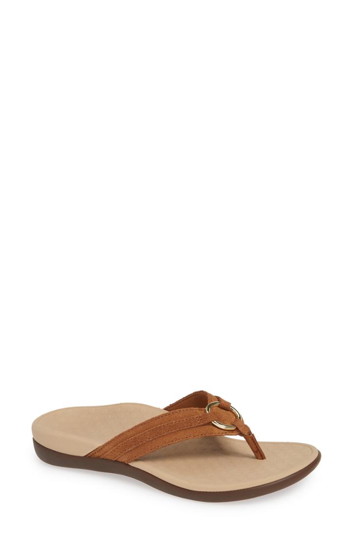 Women's Vionic Aloe Flip Flop M - Brown