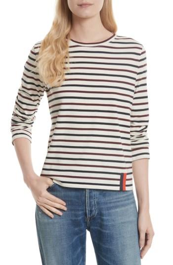 Women's Kule The Modern Long Stripe Cotton Tee