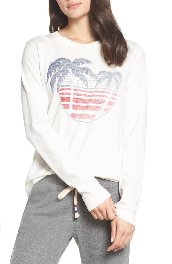 Women's Sol Angeles Vintage Palm Tee - White