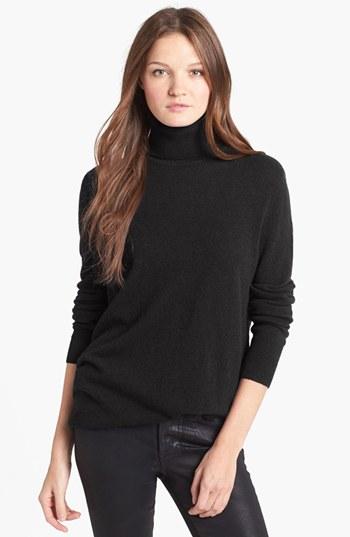 Women's Equipment 'oscar' Cashmere Turtleneck - Black
