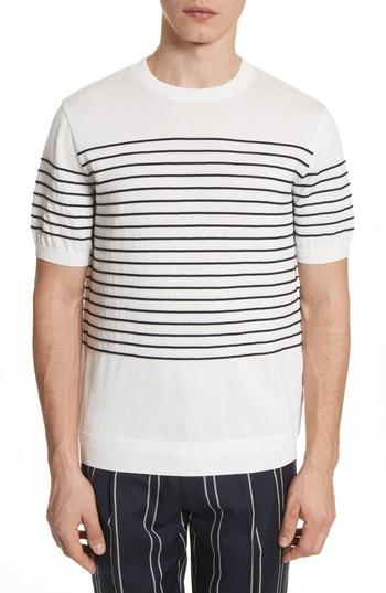 Men's Tomorrowland Tricot Stripe T-shirt - White