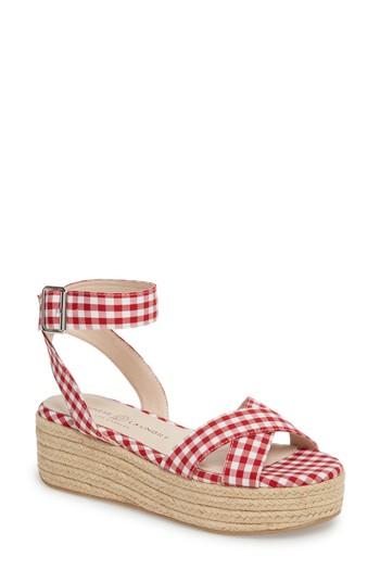 Women's Chinese Laundry Zala Espadrille Platform Sandal M - Red
