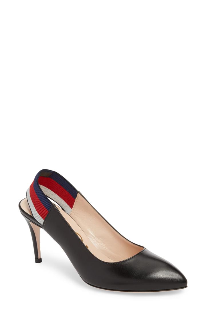 Women's Gucci Sylvie Slingback Pump Us / 36eu - Black