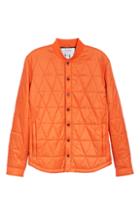 Men's Aztech Mountain Corkscrew Quilted Shirt - Orange