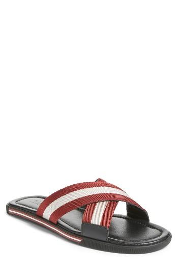 Men's Bally Bonks Slide Sandal D - Red