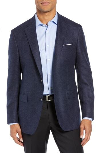 Men's Samuelsohn Classic Fit Wool Blend Blazer L - Blue