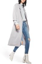 Women's Topshop Duster Coat Us (fits Like 0) - Grey