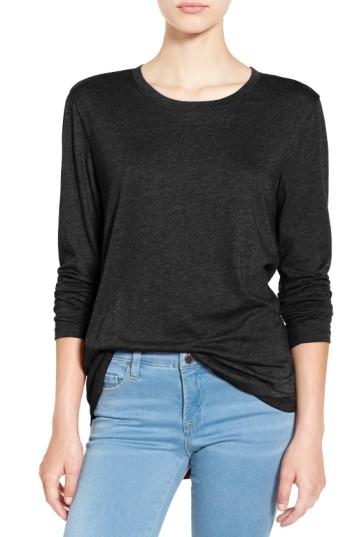 Women's Bp. Long Sleeve Crewneck Tee, Size - Black