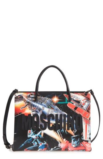 Moschino Medium Logo Transformer Print Tote -