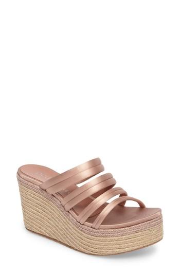 Women's Pedro Garcia Dante Espadrille Wedge Us / 38eu - Pink