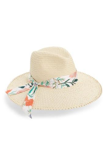 Women's Kate Spade New York Bloom Straw Fedora - Ivory