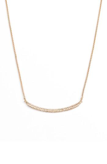 Women's Vince Camuto Curved Pave Bar Necklace