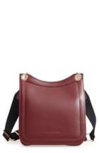 Creatures Of Comfort Leather Equestrian Crossbody Bag - Burgundy